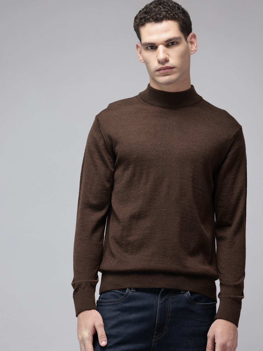 ColorPlus High Neck Knitted Pullover