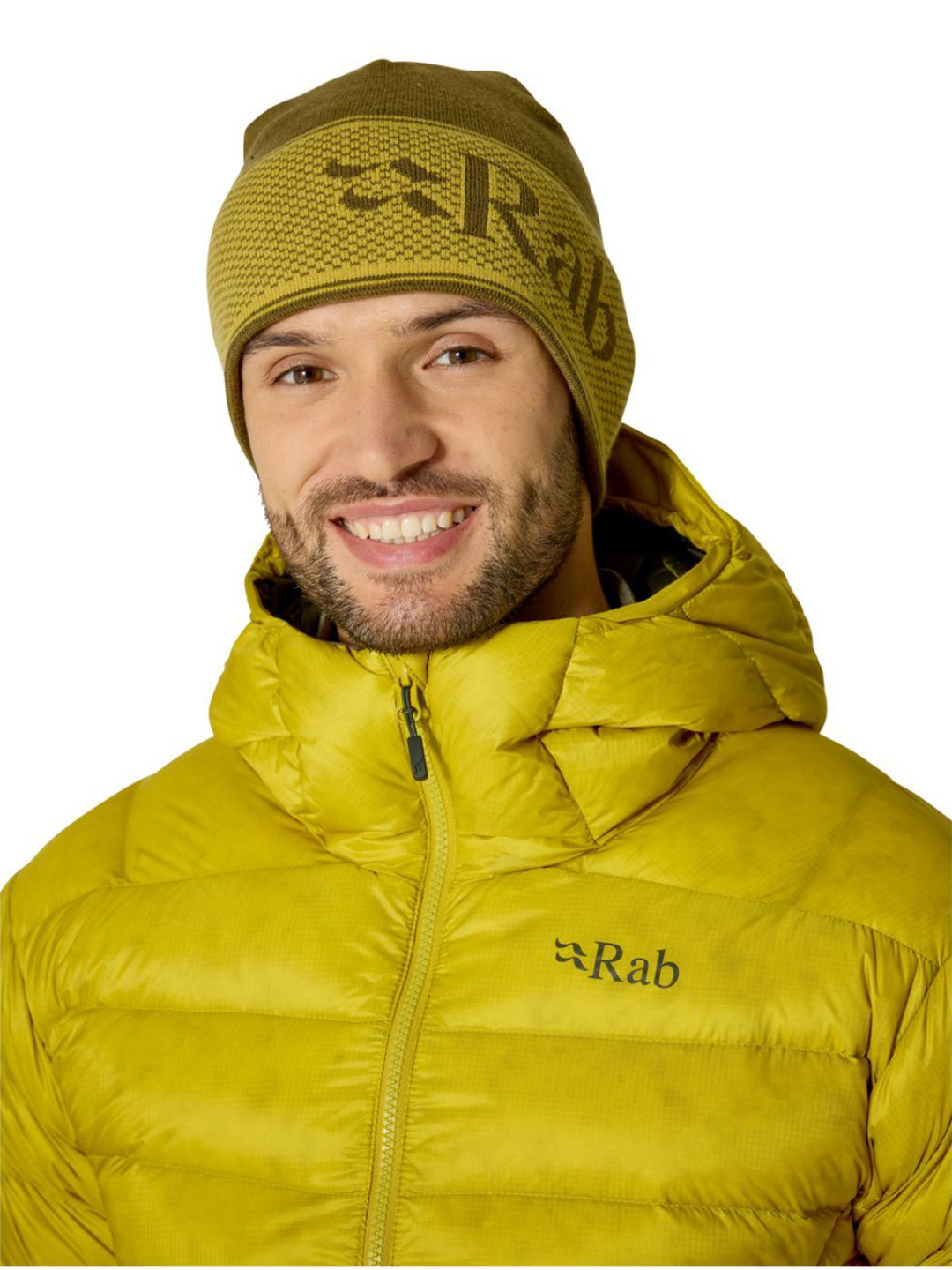 Rab Unisex Self Design Logo Band Woollen Beanie