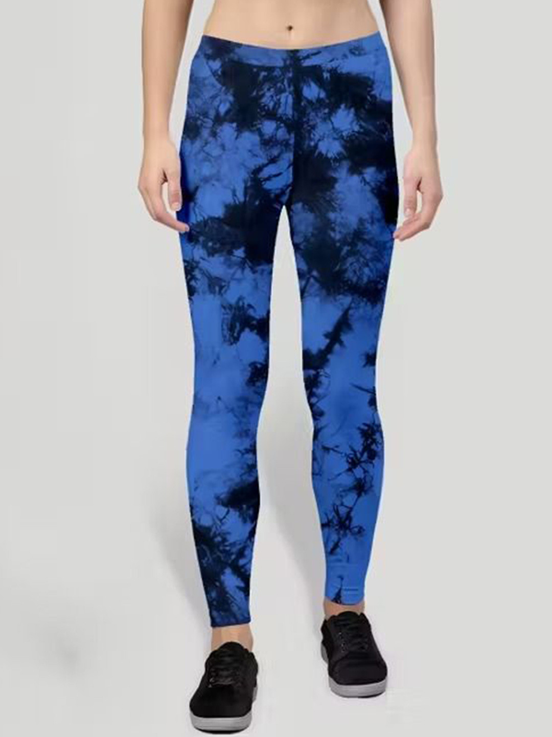 Zorvola Women Printed High-Rise Ankle-Length Tights