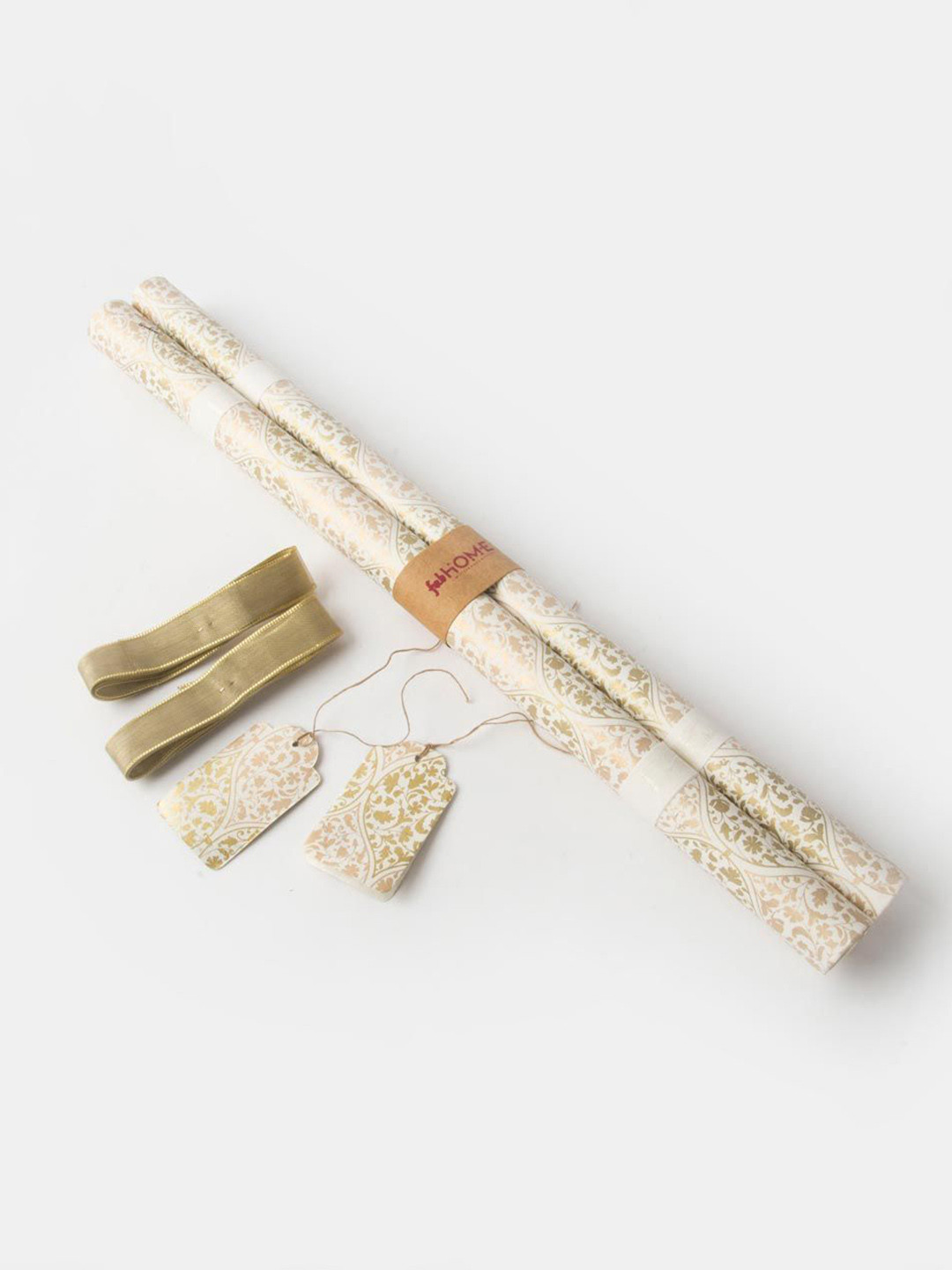 Fabindia Set Of 6 Floral Printed Wrapping Paper Gift