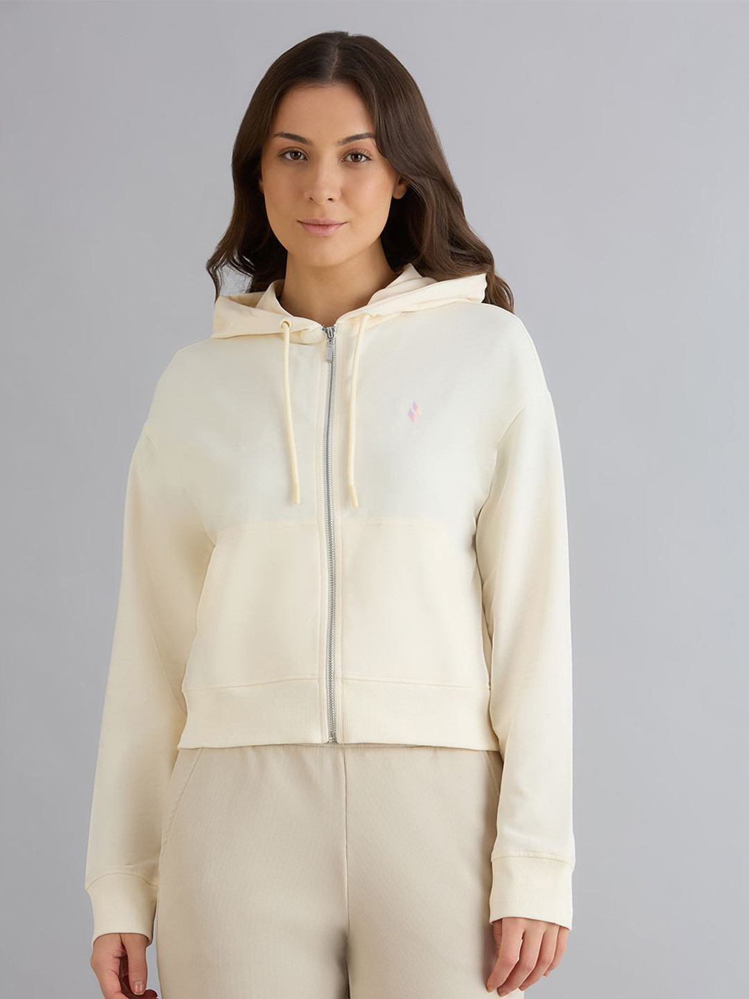 Skechers Logo-Detail Front-Open Hooded Sweatshirt