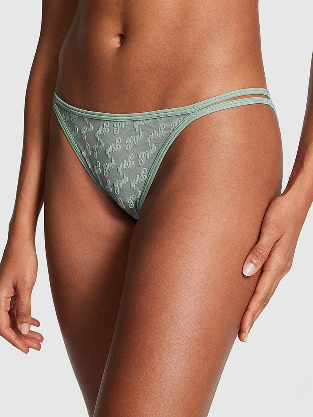 Victoria's Secret PINK Self-Designed Low-Rise Lace Strappy Basic Briefs