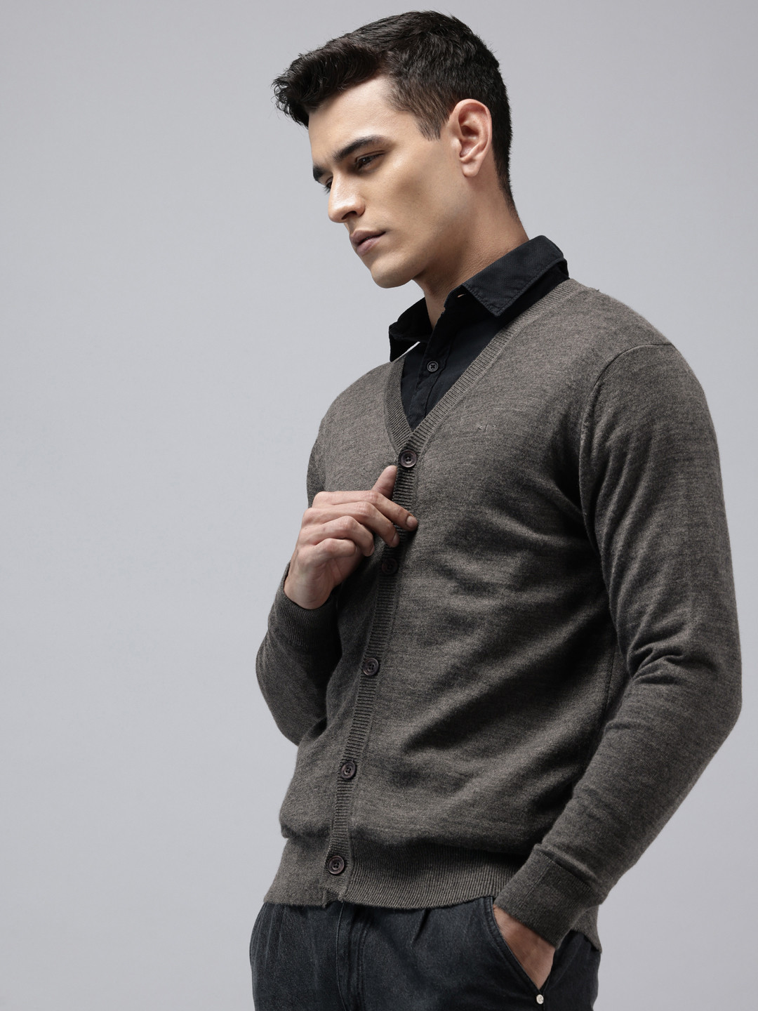 ColorPlus V-Neck Front-Open Sweaters
