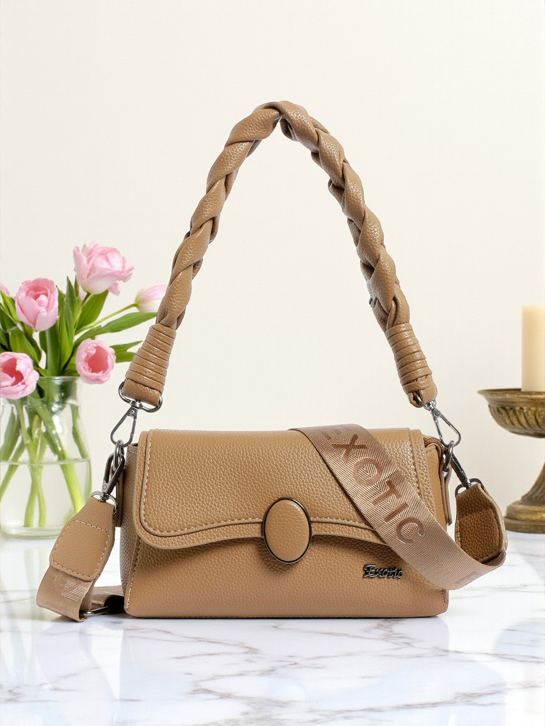 Exotic Women Solid Crossbody Leather Sling Bag