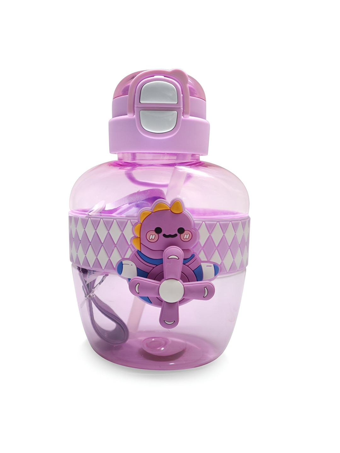 PROKART Lavender & Blue Flask Insulated Water Bottle with Straw-550ml