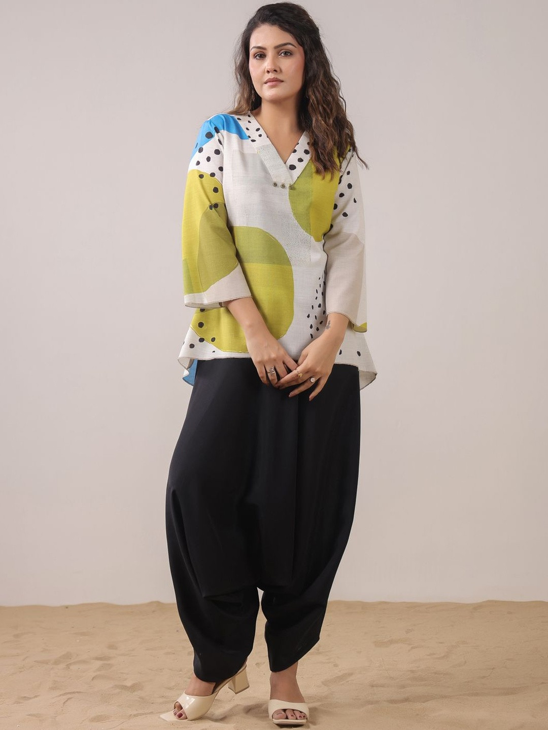 Span Women A-line Printed Kurta Set