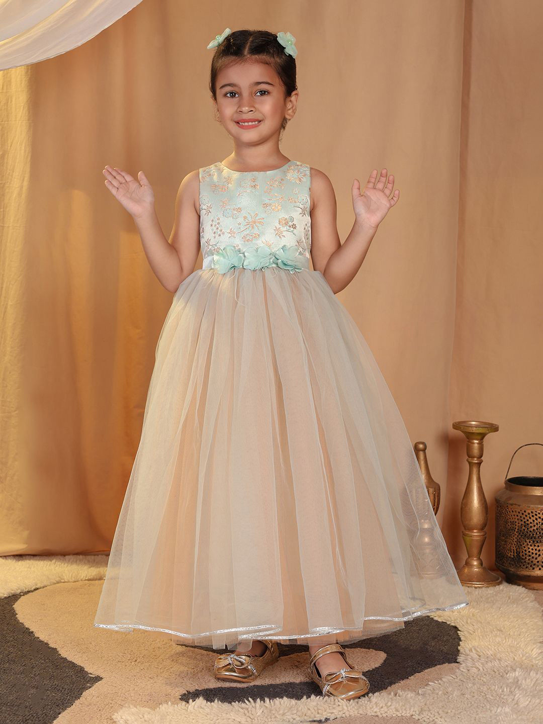 Toy Balloon Kids Blue Beautiful Full-Length Party Dress