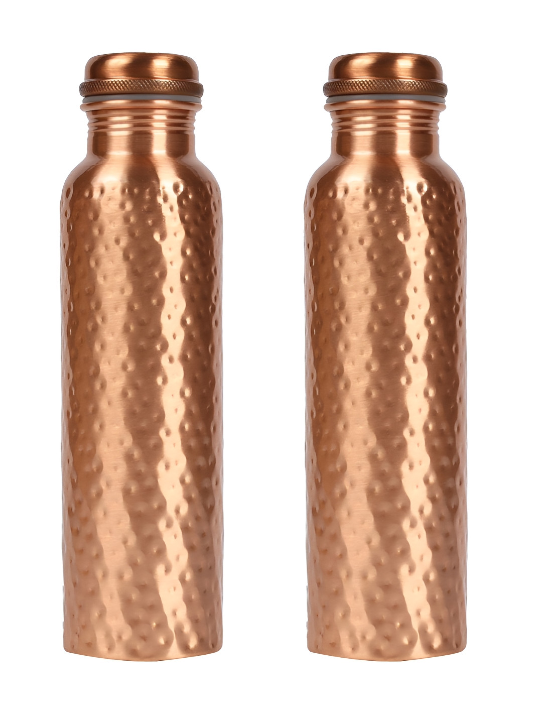 ANARO Copper-Toned 2 Pieces Water Bottles With Screw Cap