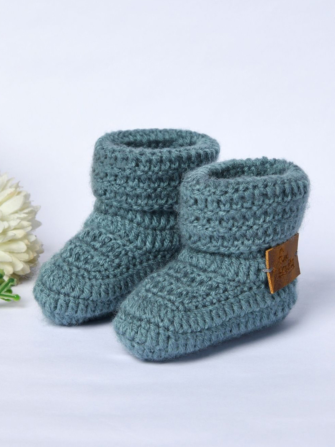 FUNKRAFTS Kids Pure Wool Crochet Booties