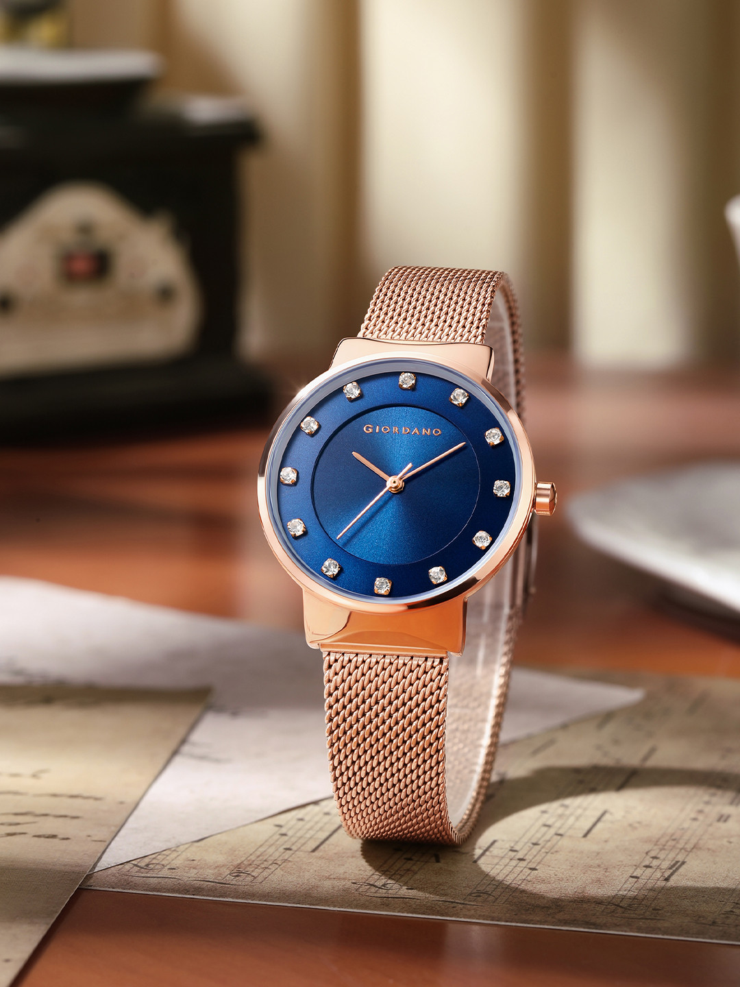 GIORDANO Women Navy Blue Analogue Watch A2062-44