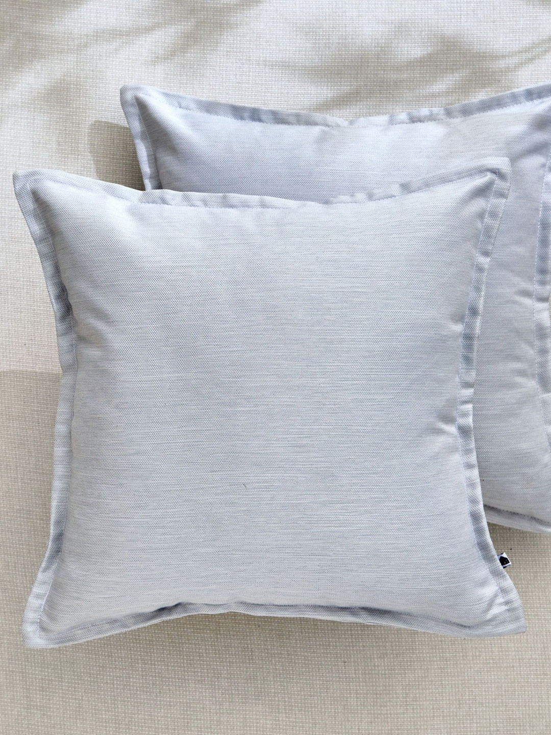 Home Centre Aldeco Off White 2 Pieces Square Cushion Covers