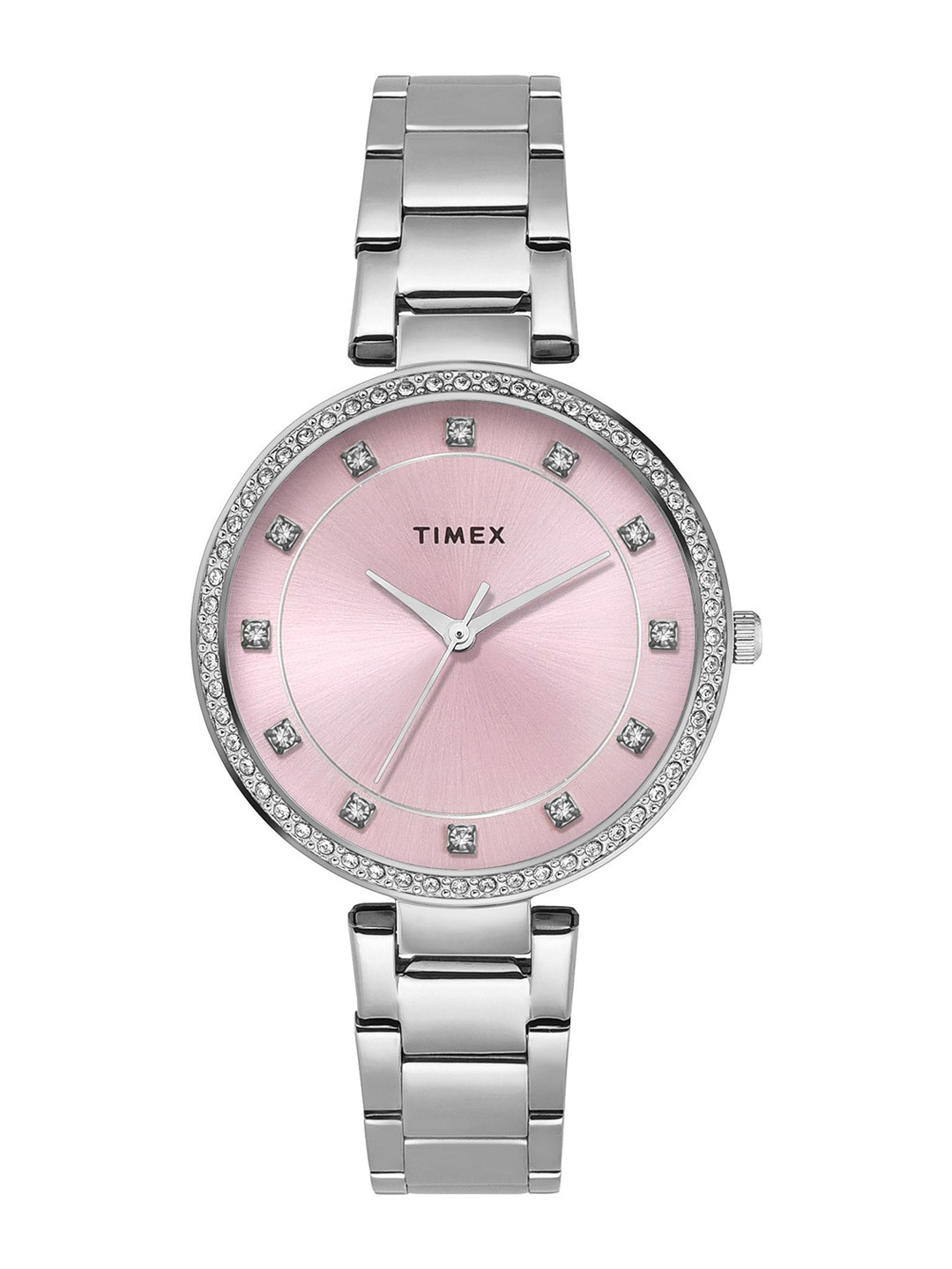 Timex Trendline Round 21mm Pink Dial Analog Women Watch - TWEL18731