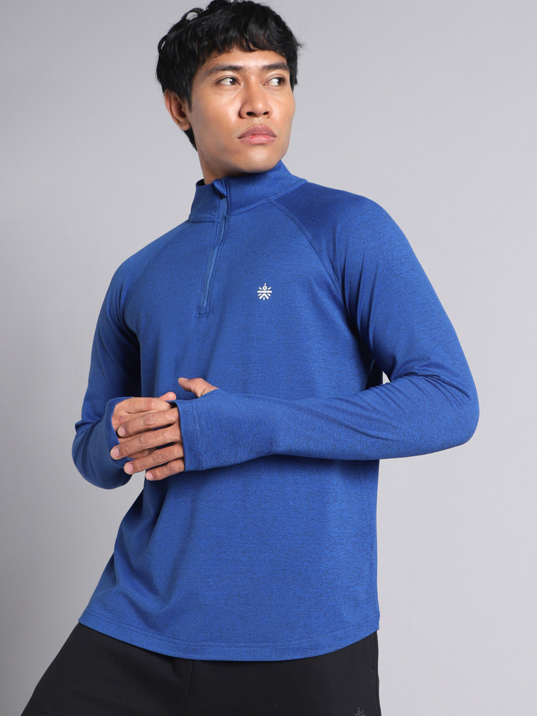 CULT Men's Blue Training Sculpted All Weather Jacket