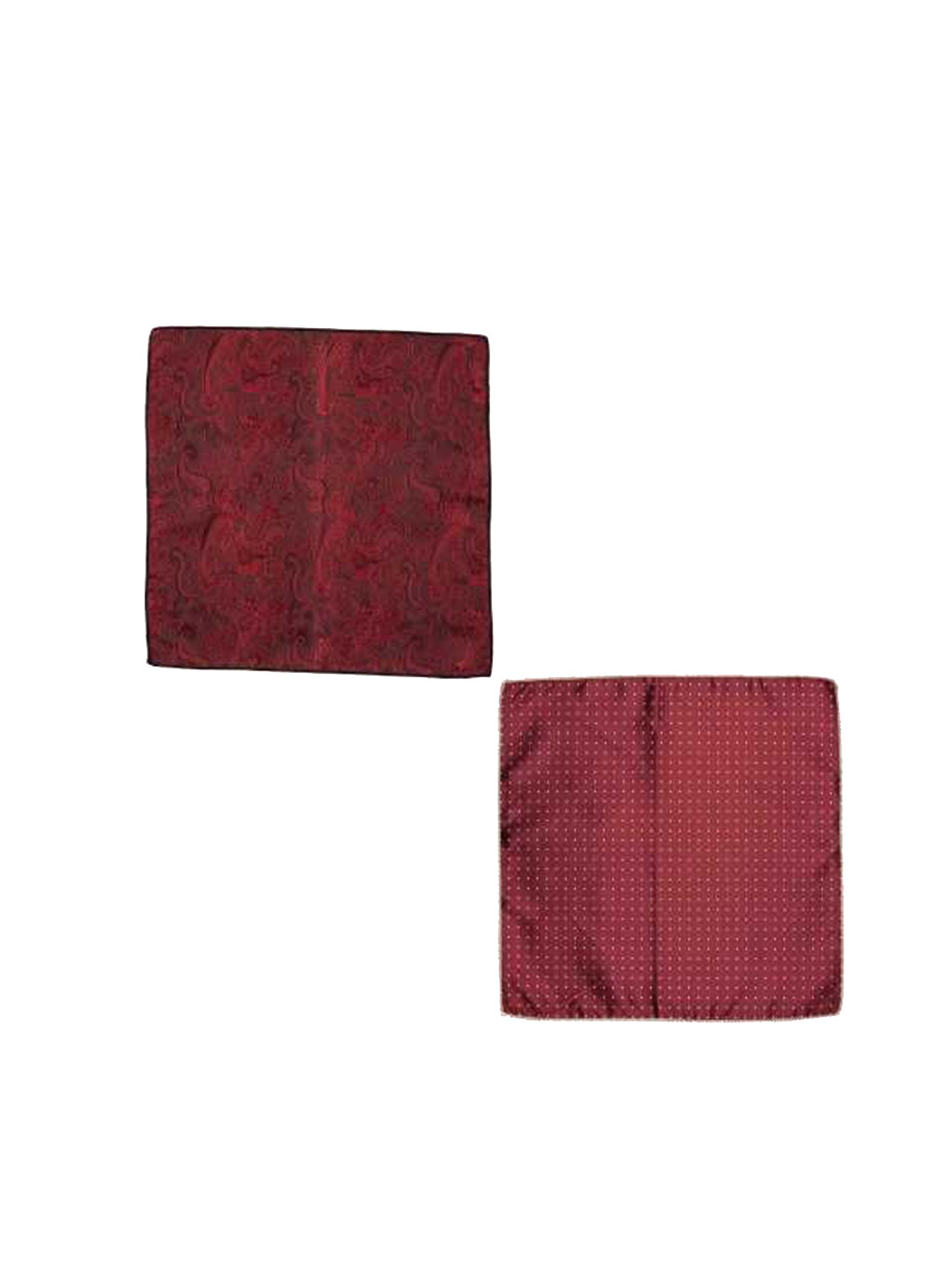 The Tie Hub Set Of 2 Printed Square Shaped Pocket Squares