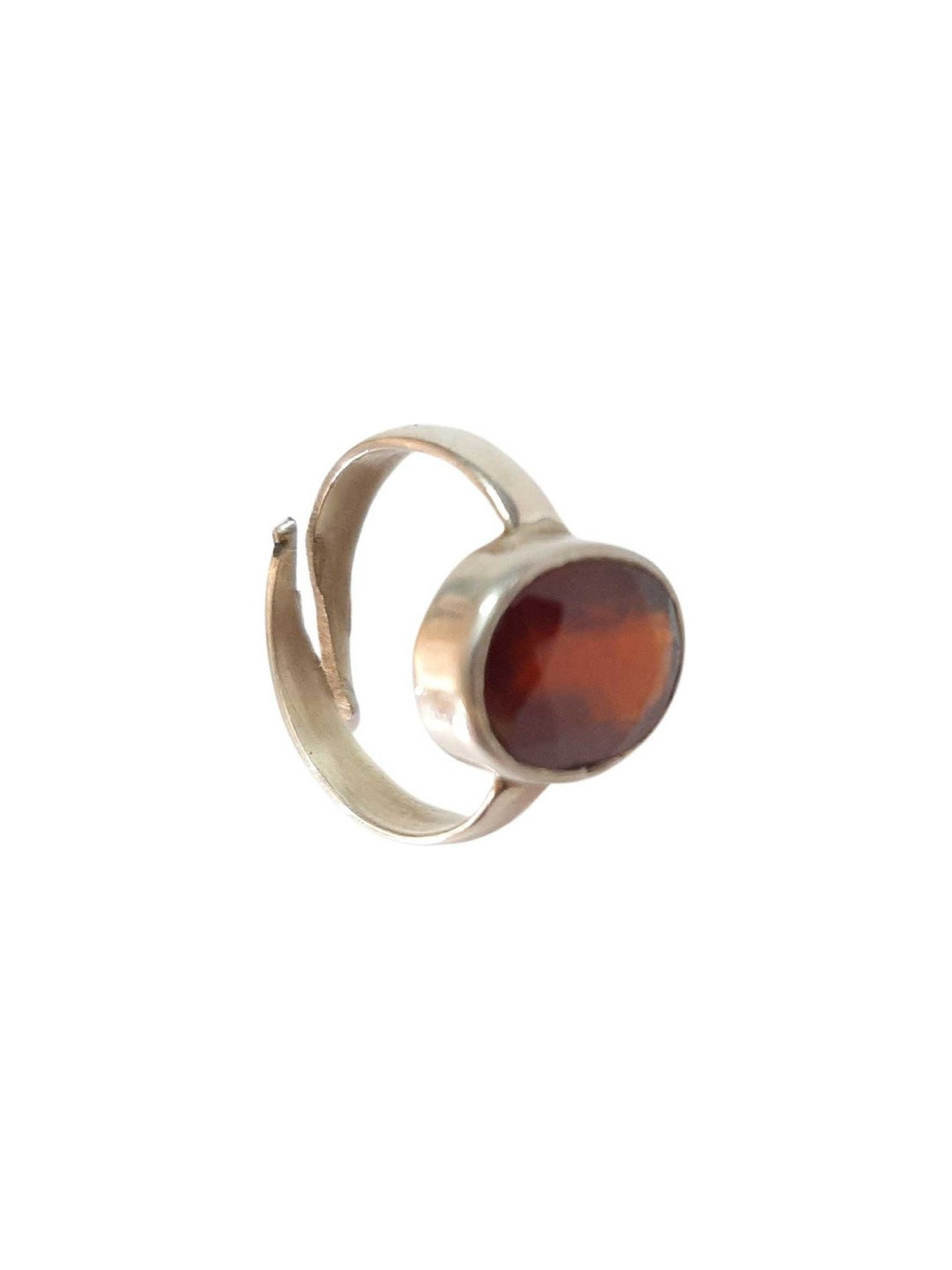 RAVIOUR LIFESTYLE Silver-Plated & Brown Brass Pearls Finger Ring