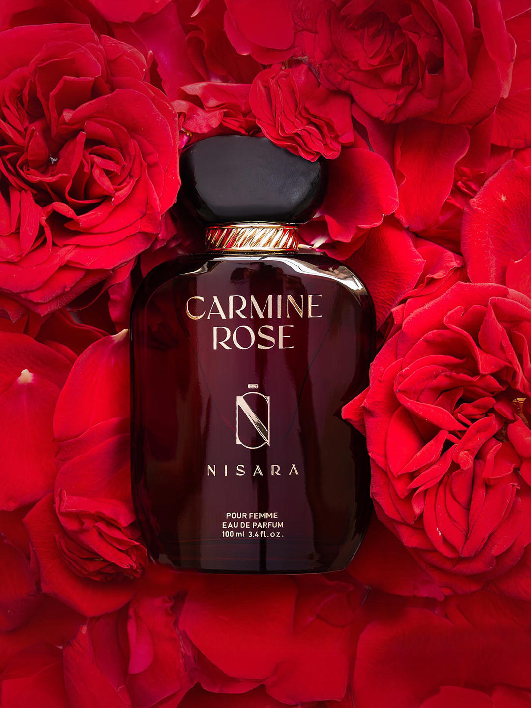 NISARA Carmine Rose Long Lasting Eau De Parfum - 100ml
