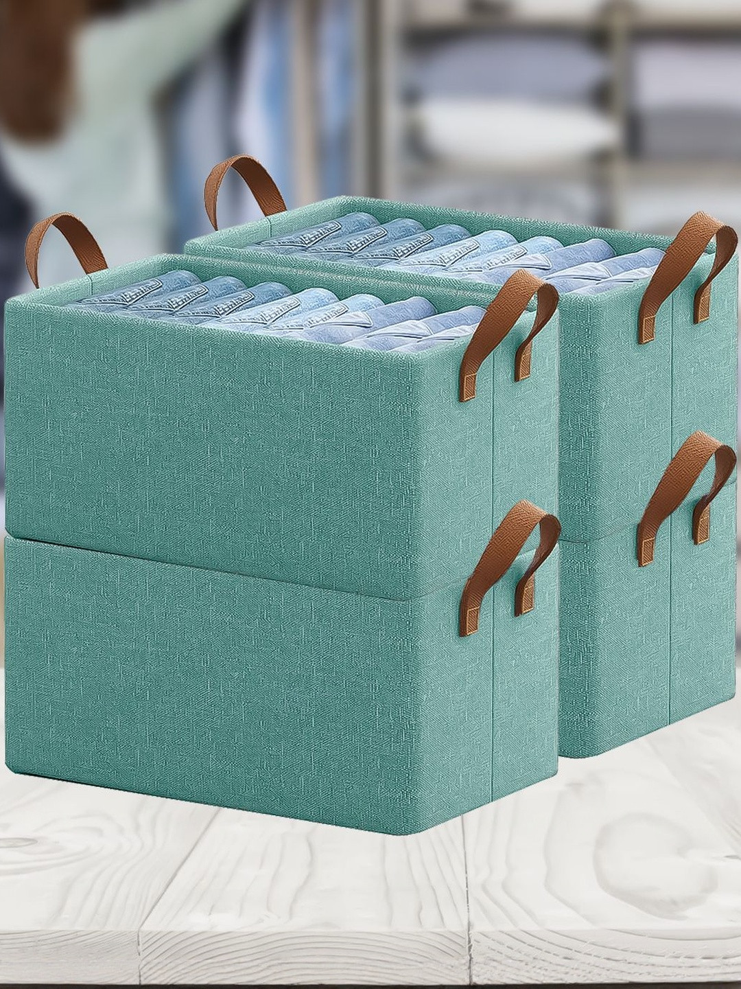 SITTELLA  Pack of 4 Foldable Wardrobe Organizer