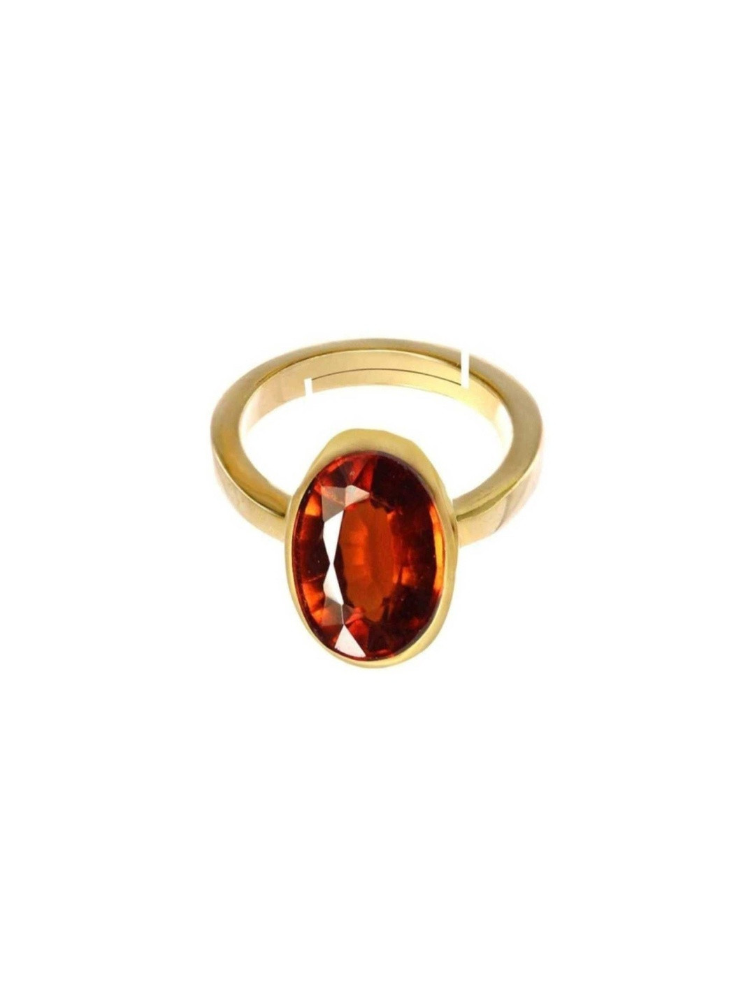 RAVIOUR LIFESTYLE Women Silver-Plated & Gold Brass Gomed Ashtadhatu Rashi Ratna Ring