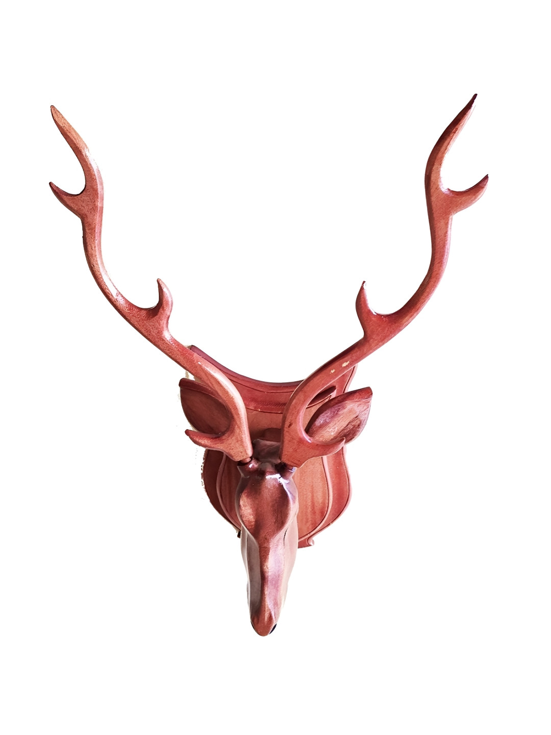 ParamSparsh Brown Wooden Figurine Glossy Showpiece