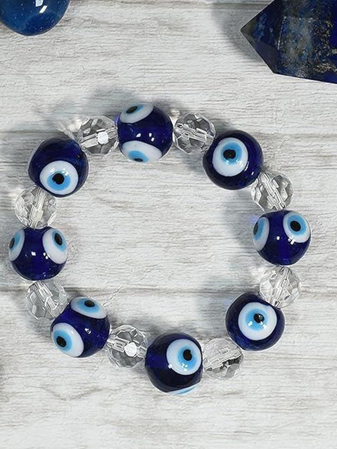 AUGEN Evio Eye Beads Design Wraparound Bracelet