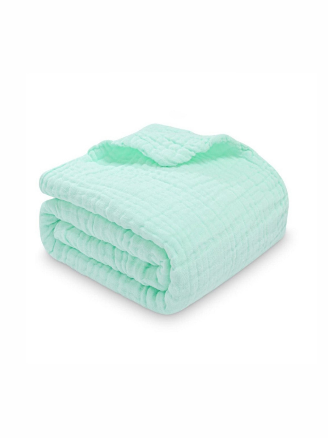 BABY MUSLIN Green Pure Cotton 500 GSM Breathable Bath Towel