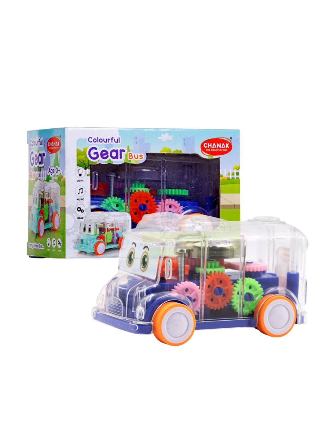 CHANAK Kids Gear Bus Light & Sound Toy