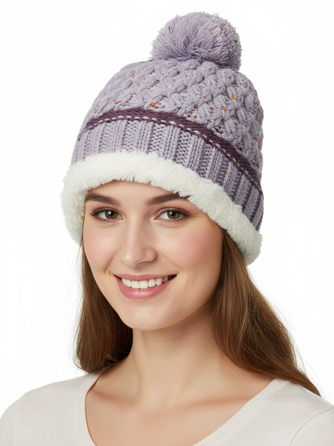 Moda Rapido Purple Wool Caps