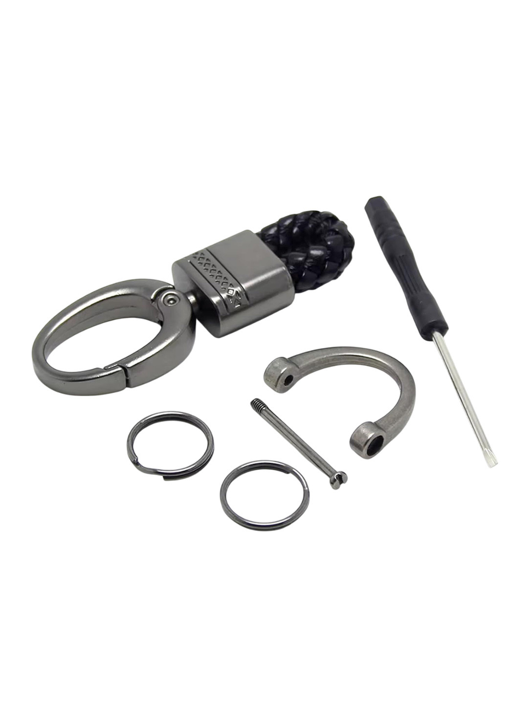 AUGEN Textured Car Key Chain With Key Ring