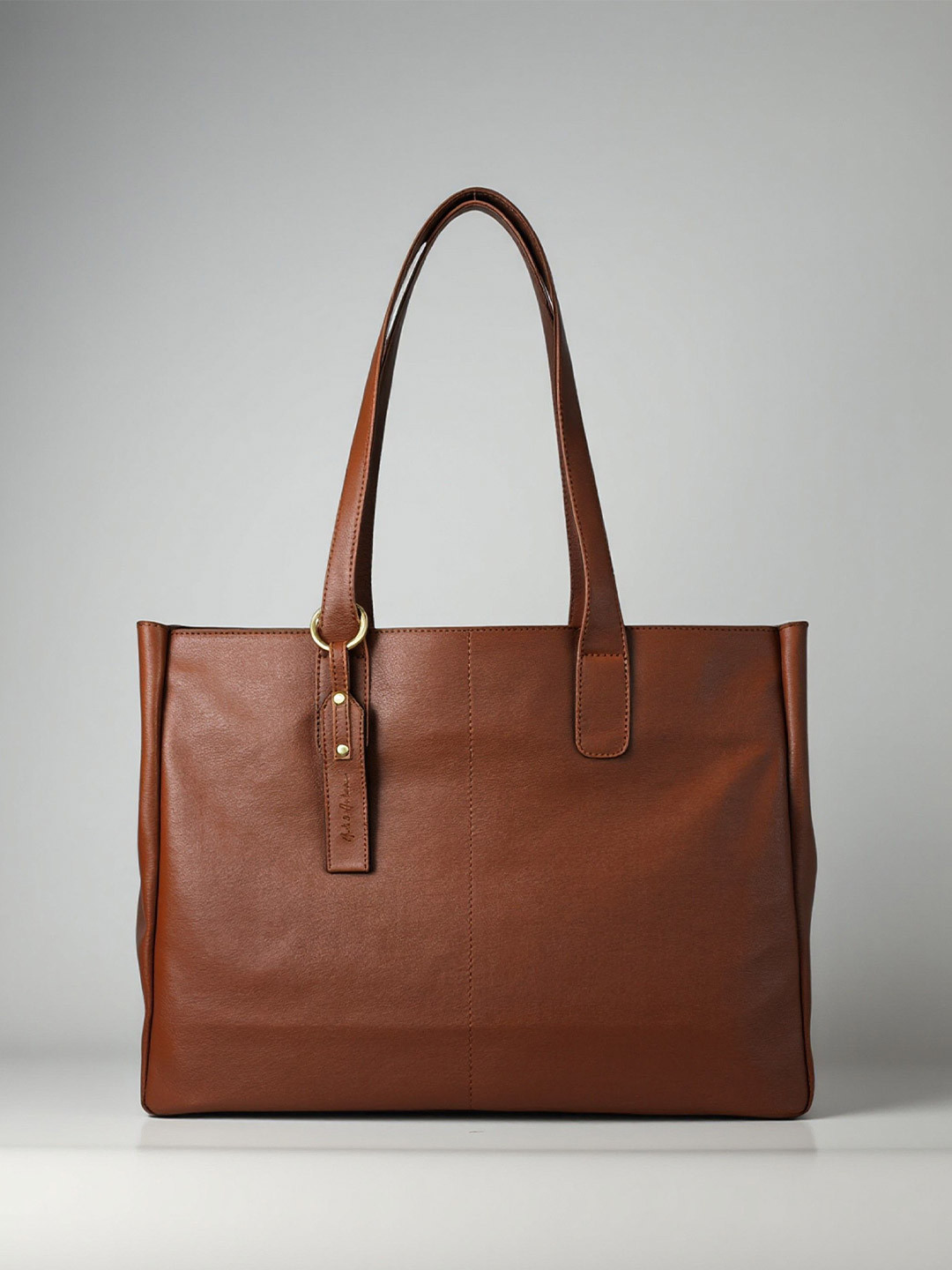 Mast & Harbour Solid Oversized Structured Shoulder Bag