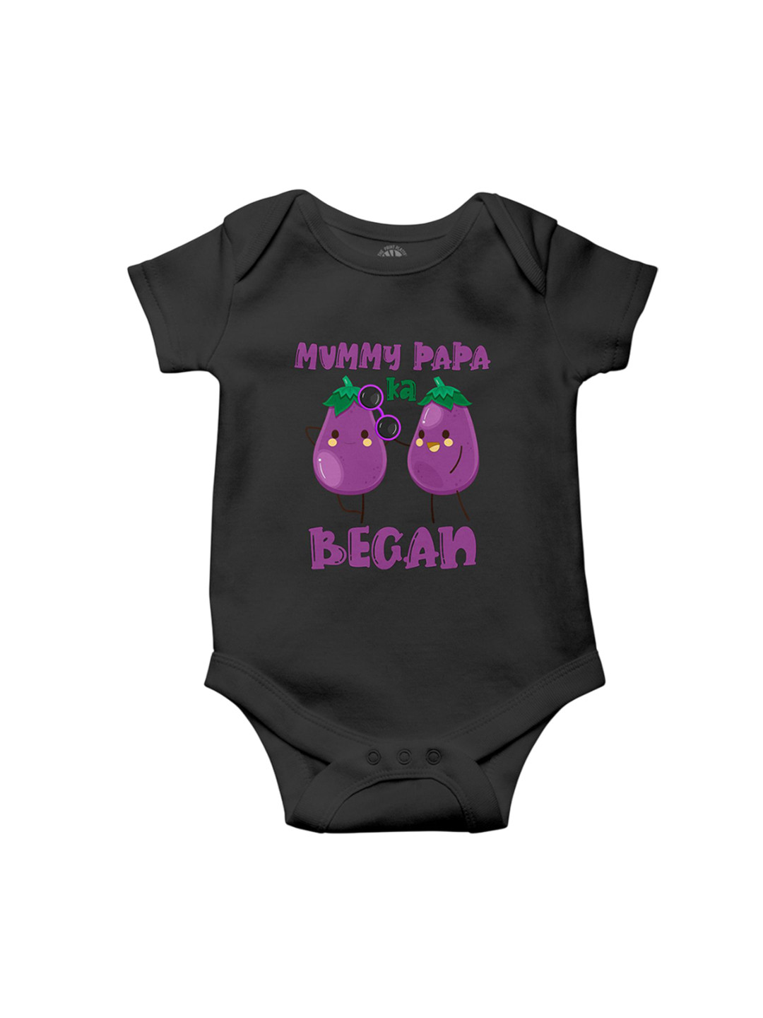 THE PRINT PLATTER Infants  Mummy Papa Ka Began Printed Round Neck Cotton Bodysuits