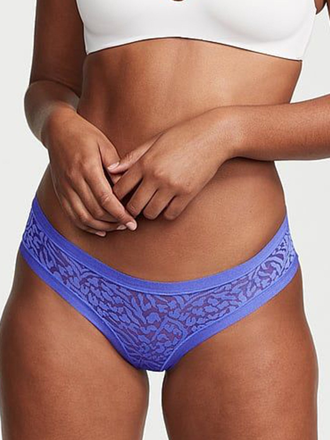 Victoria's Secret Women Self Design No-Show Cheeky Basic Briefs