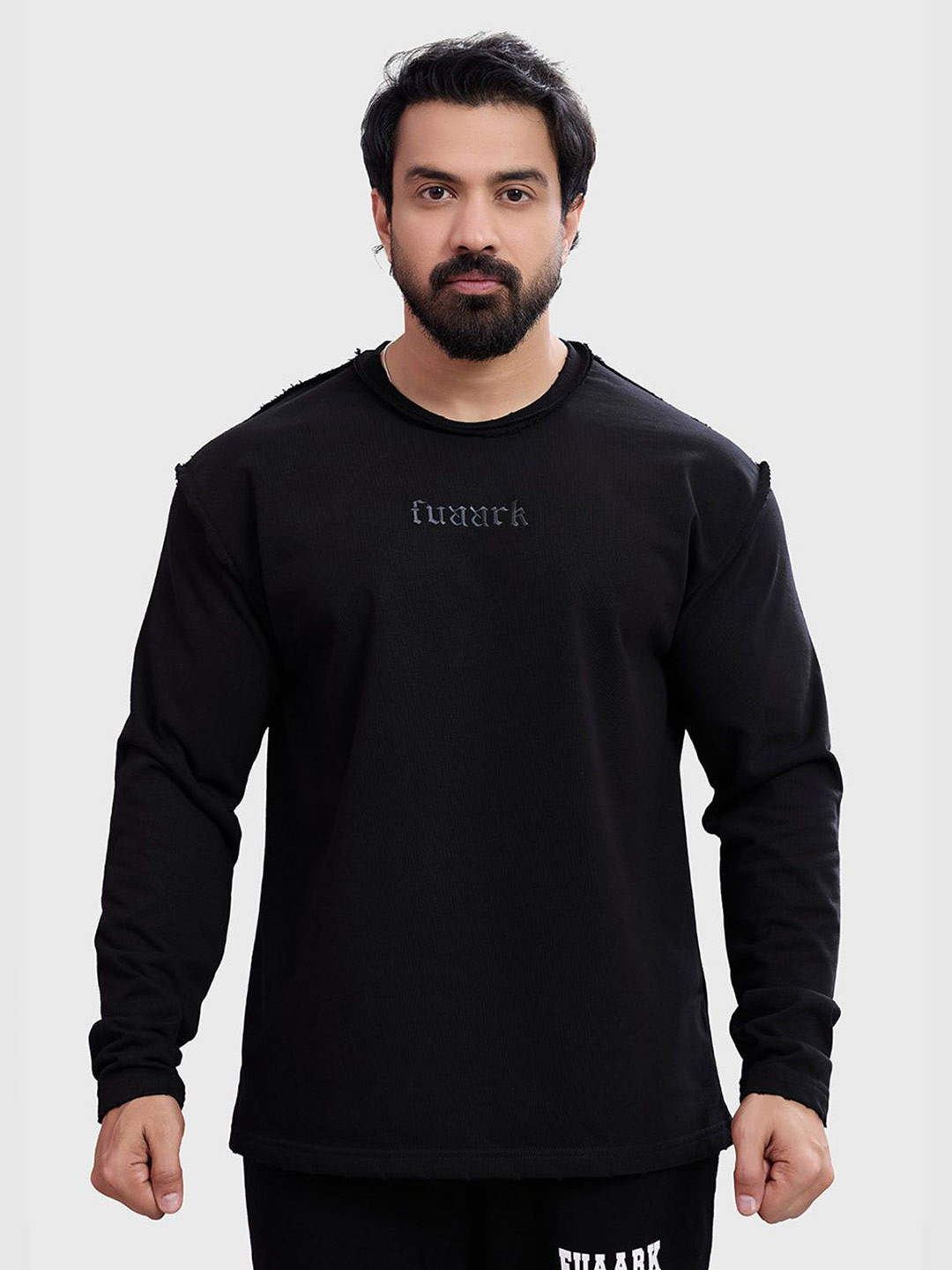 FUAARK Men Oversized Pullover Sweatshirt