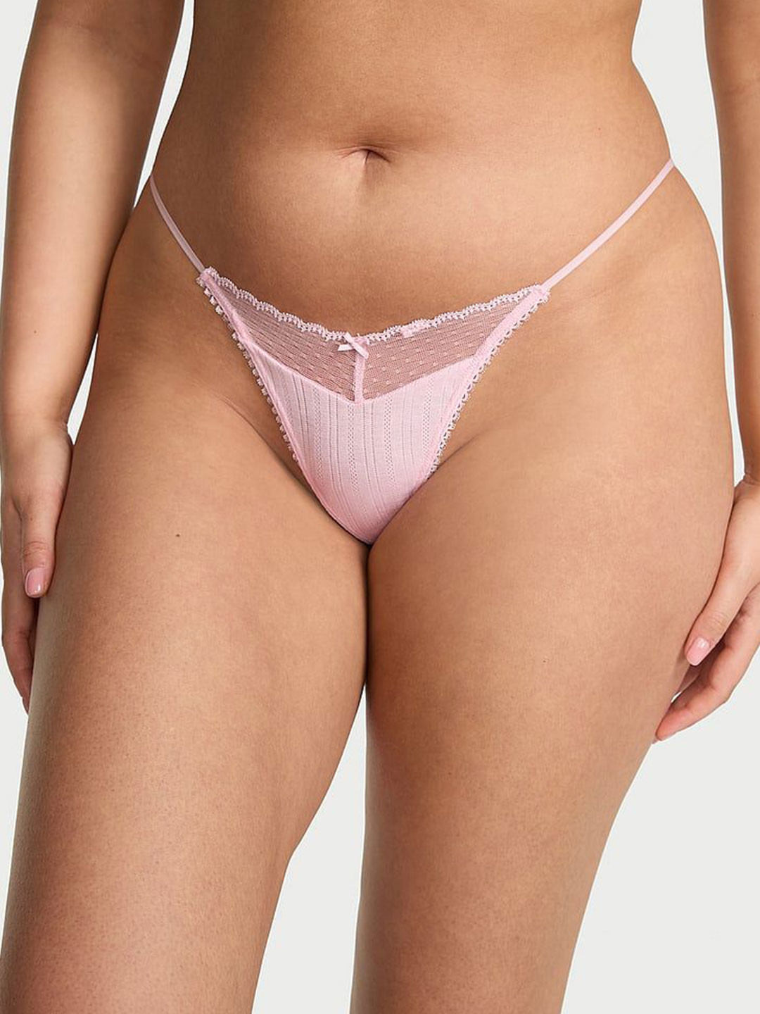 Victoria's Secret Pointelle V-String Low Rise  Thongs Briefs