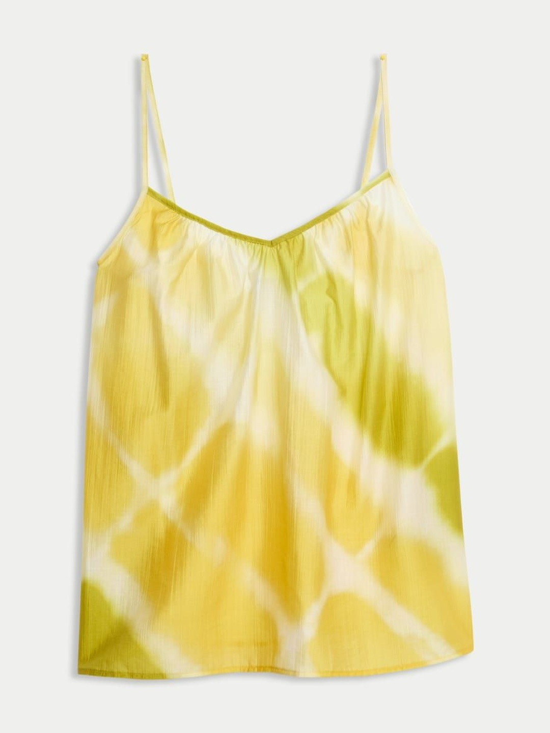 Marks & Spencer Tie And Dye Dyed Shoulder Strap Rich Opaque Cami Top