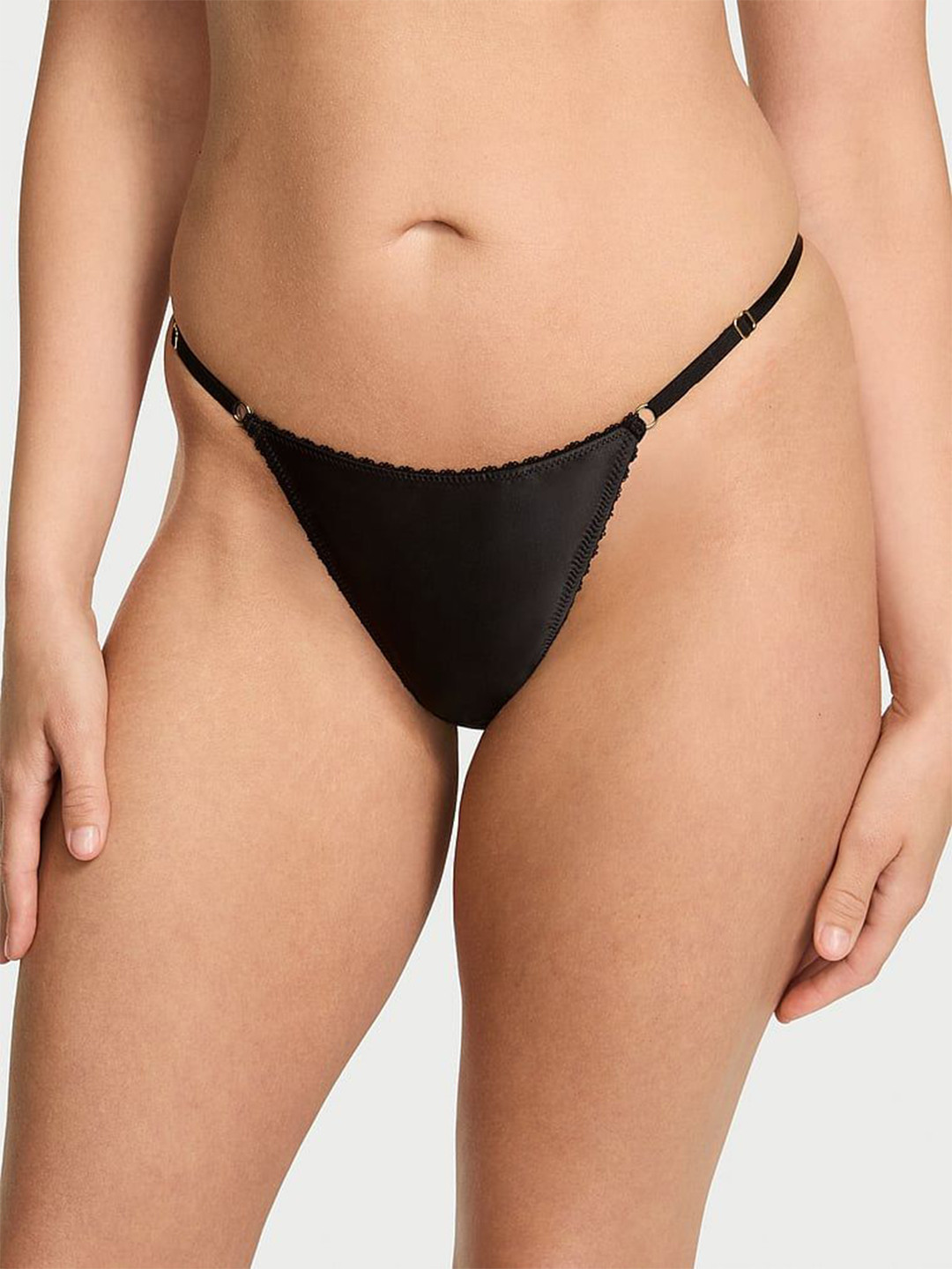 Victoria's Secret Very Sexy Electric Orchid Satin Tassel V-String Panty