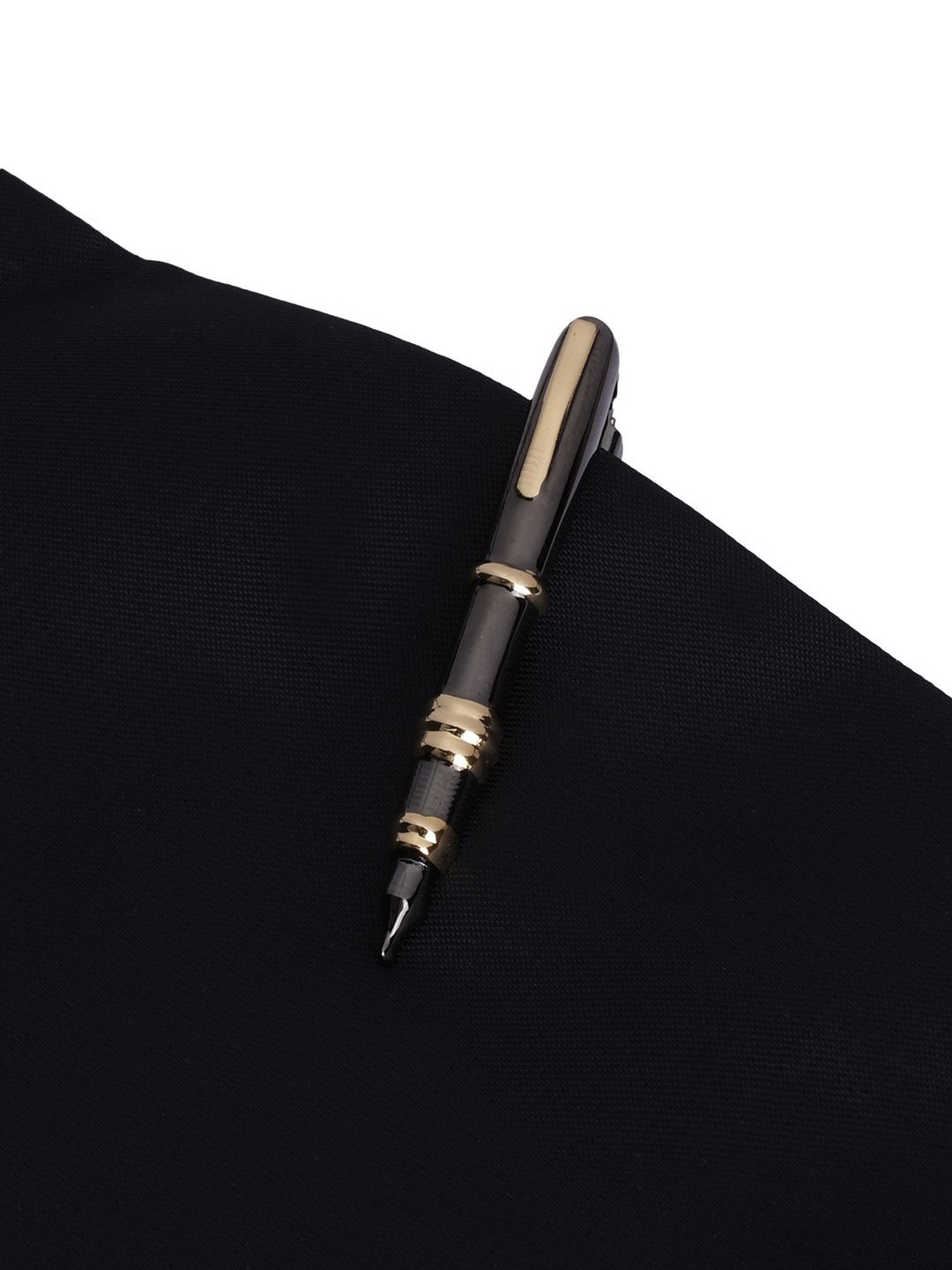 Alvaro Castagnino Men Black Metal Tie Pin Brooch