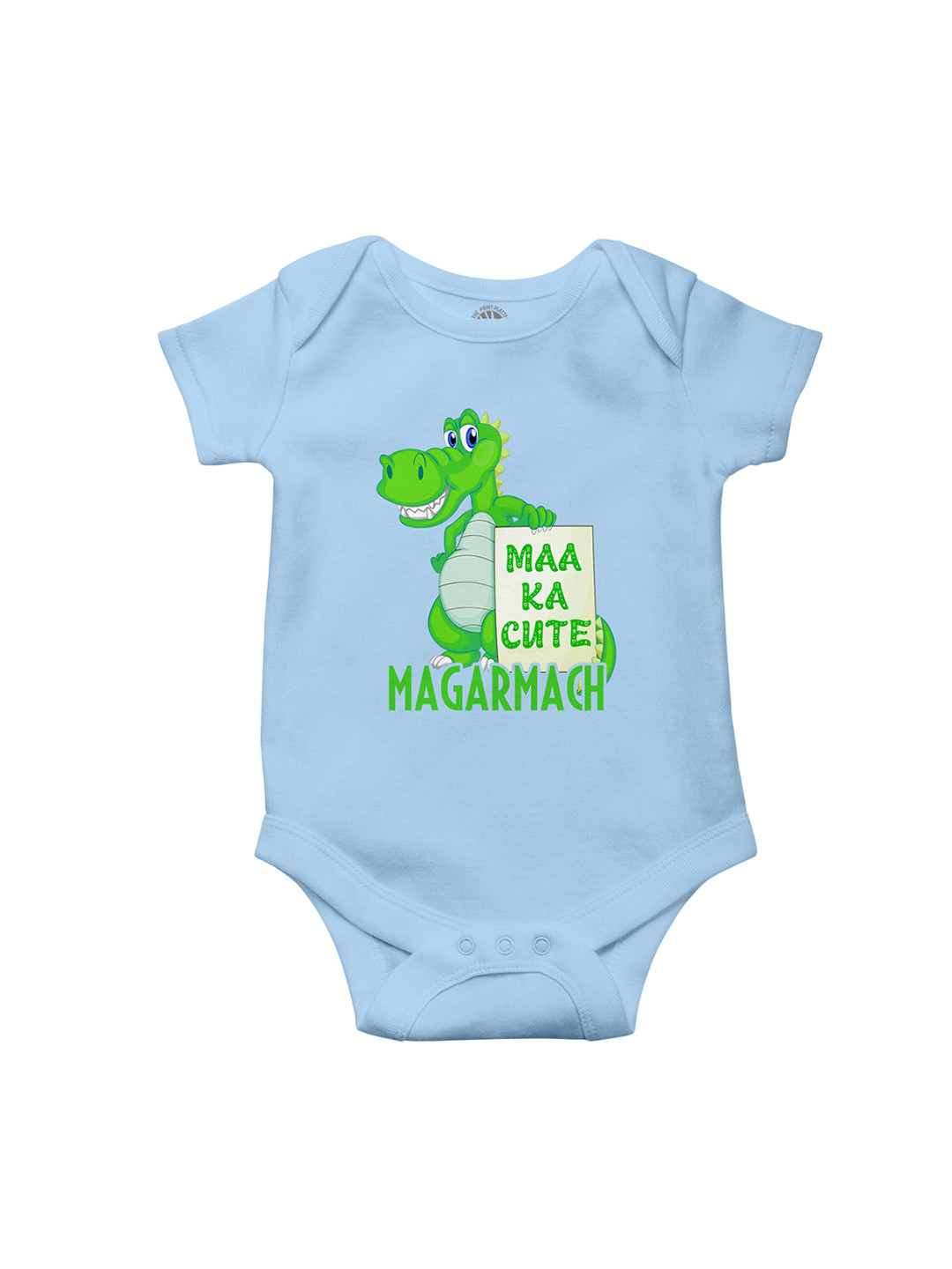 THE PRINT PLATTER Infants Magarmach Printed Envelope Neck Bio Wash Cotton Bodysuit