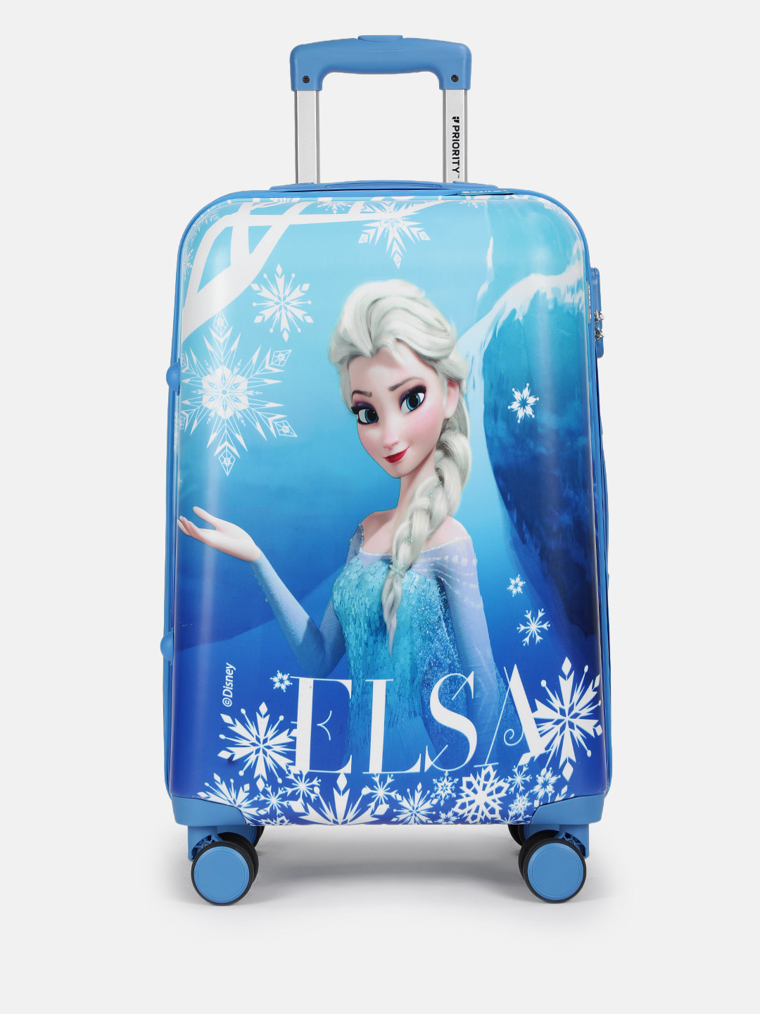 Priority Girls Disney Frozen Princess Printed Hard Cabin Trolley Bag - 63 L