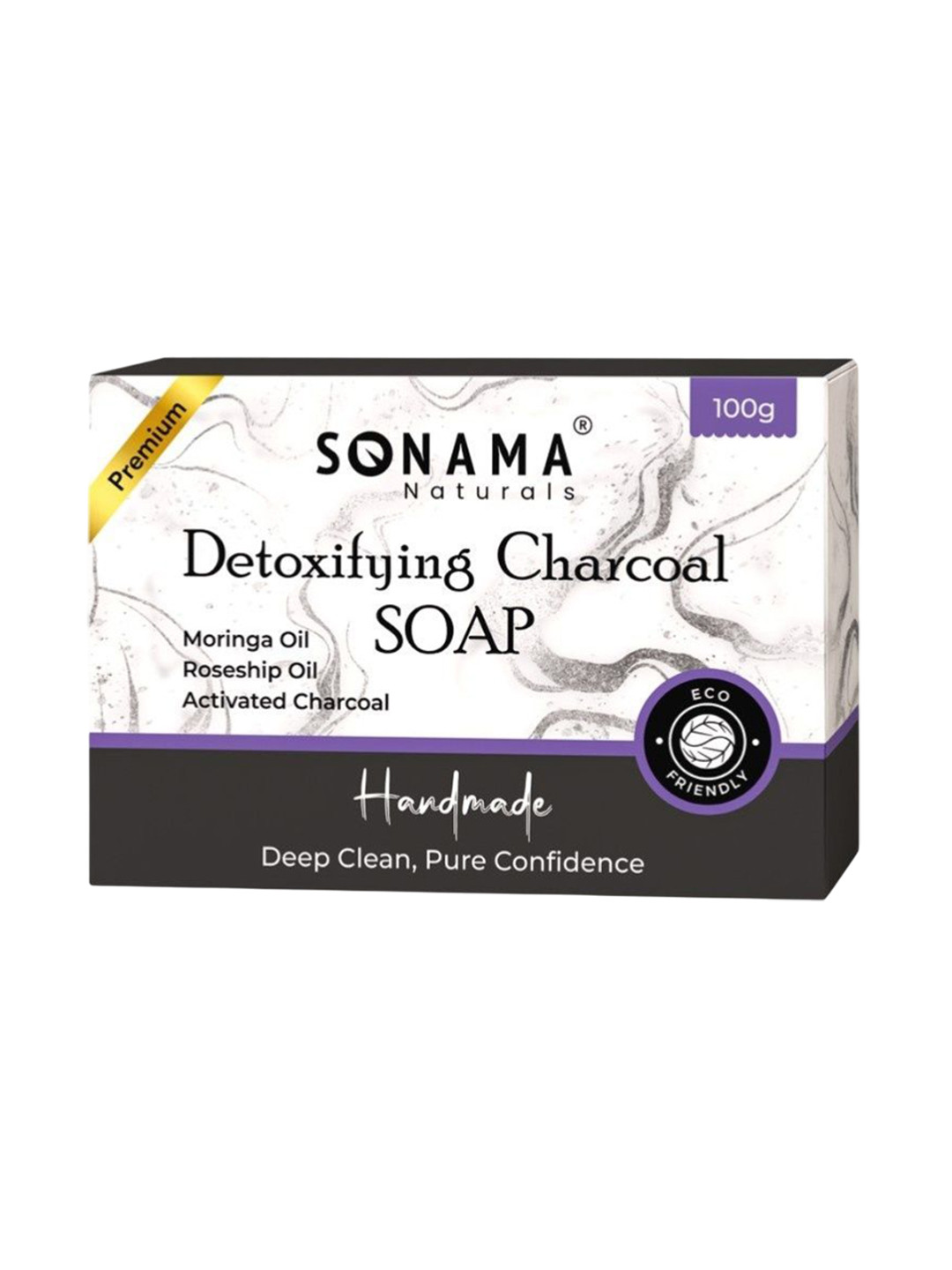 Sonama Naturals Adults Detoxifying Charcoal Soap Bar - 100 g
