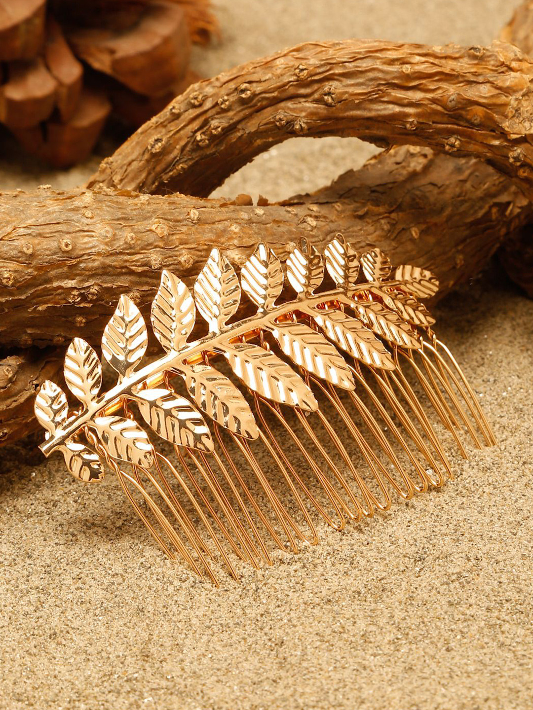 Stoln Women Leaf Shaped Hair Comb Pin