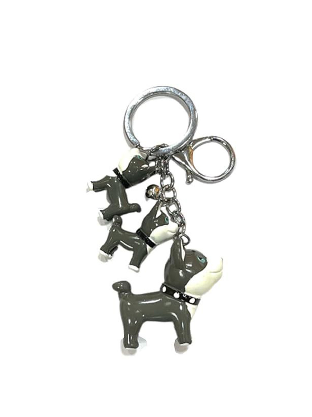 AUGEN Unisex PVC Stainless Steel Dog Keychain