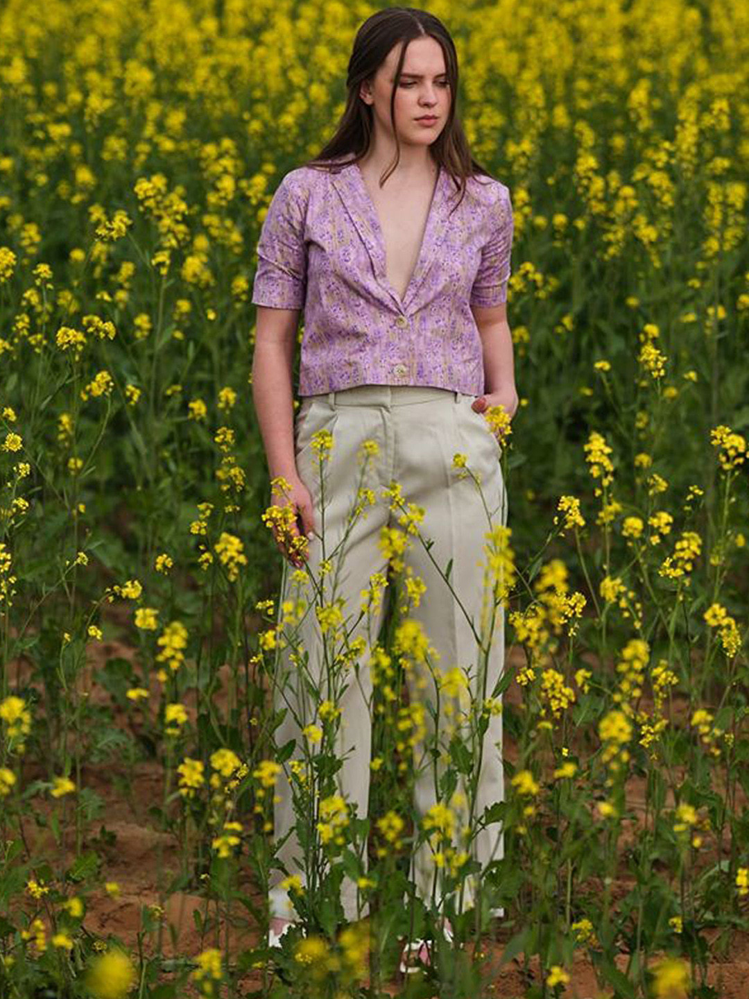 AFRIYA Women Ethnic Motifs Printed Lapel Collar Cotton Single-Breasted Blazers