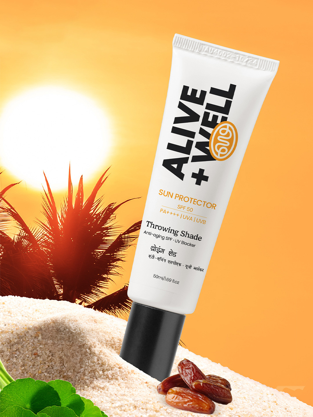 Alive & Well Throwing Shade Lightweight Sun Protector With SPF 50 PA++++ - 50 ml