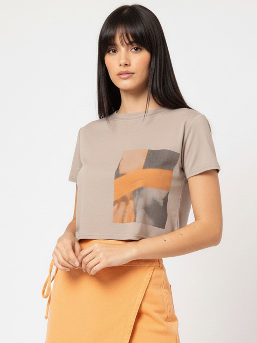 DressBerry Everyday Essential Placement Print T-shirt