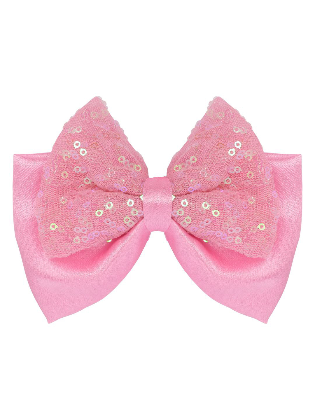 Aye Candy Girls Sequins Double Bow on Alligator Hair Clip