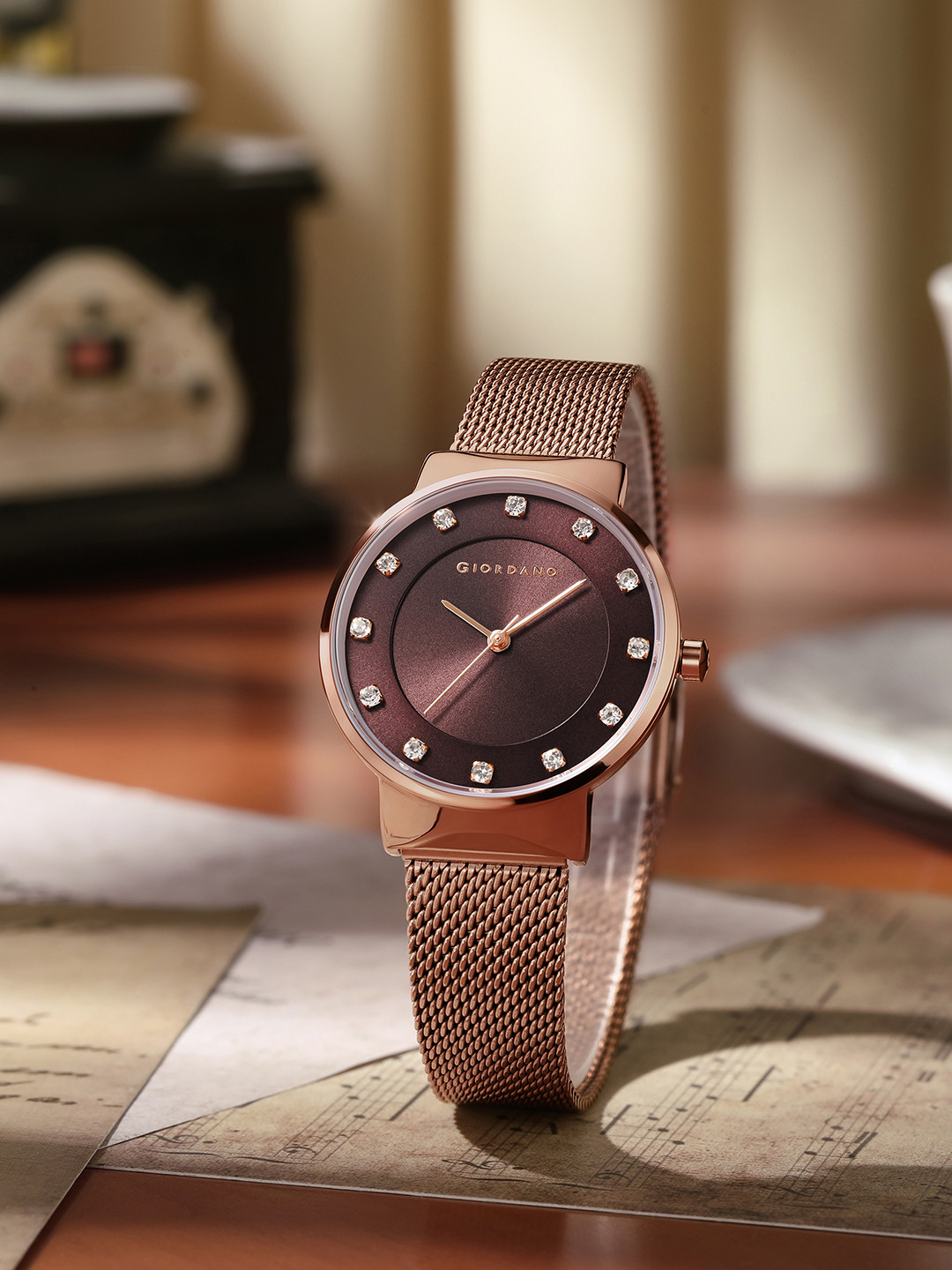 GIORDANO Women Dark Brown Analogue Watch A2062-55