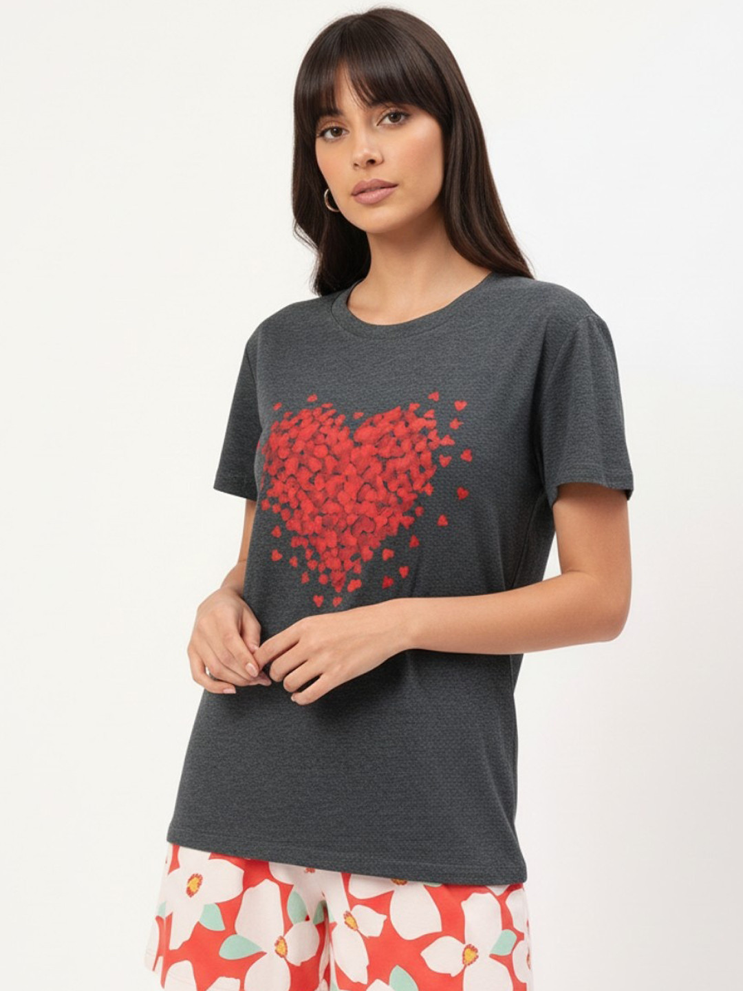 DressBerry Heartthrob Printed Basic Tee