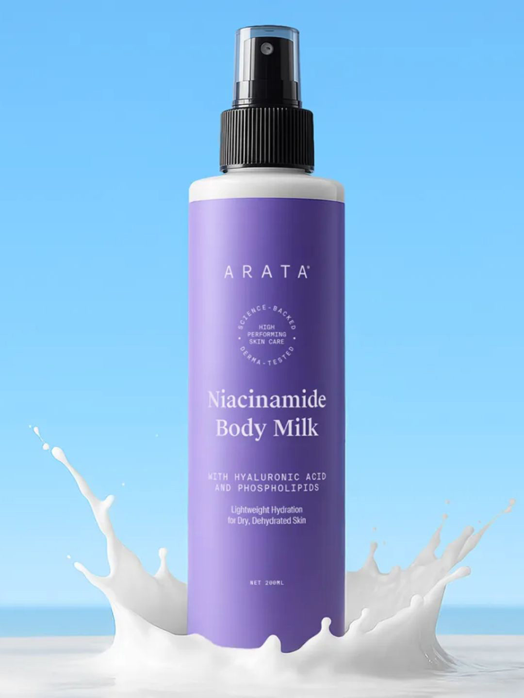 ARATA Niacinamide Body Milk for Lightweight Hydration- 200ml