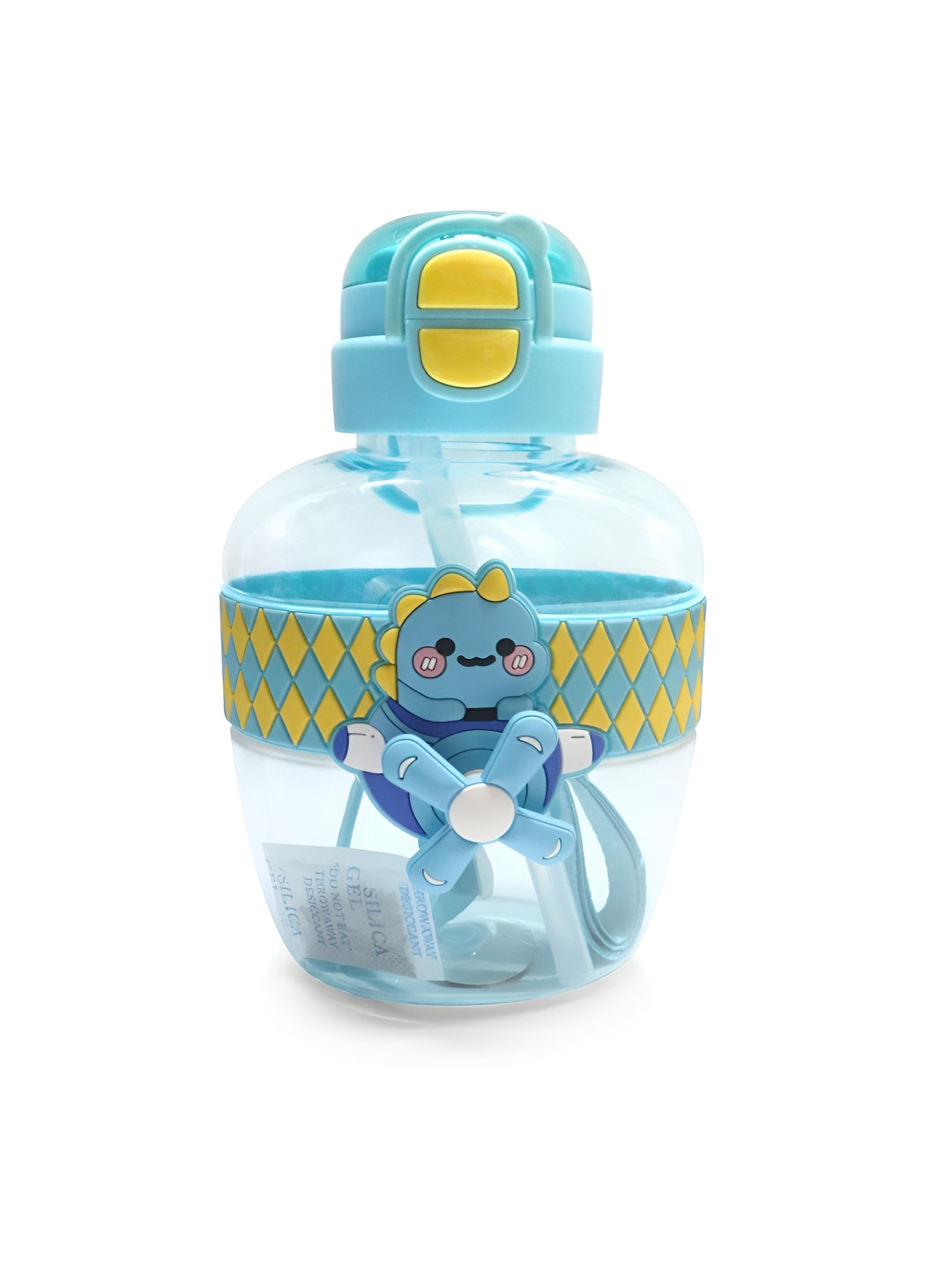 PROKART Turquoise Blue & Yellow Printed Insulated Flask Water Bottle 550ml