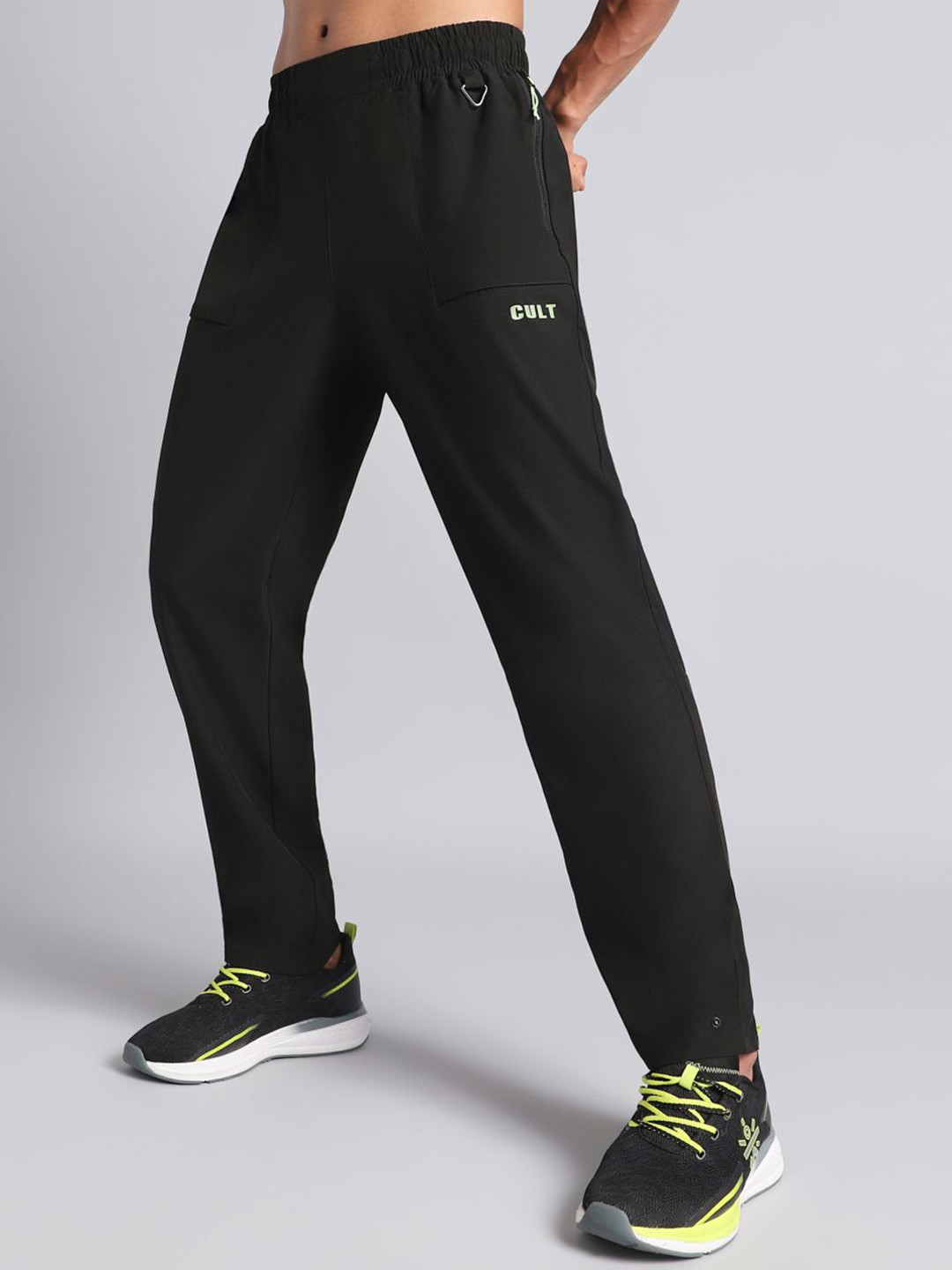 CULT Men Black City Commuter Trackpants
